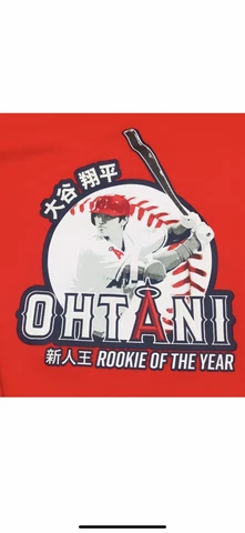 2019 Shohei Ohtani LA Angels Rookie of the Year Red Sweater SGA 4/30/19 SZ XL Cover