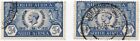 South Africa George V Pair Of 3D.Fine Used Silver Jubilee Stamps 1935 Hinged