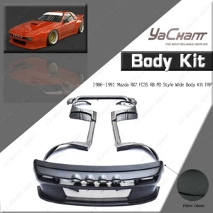 FRP RB-PD-Style Wide Body Kit (Wing Fender Lip Spats) For 86-91 Mazda RX7 FC3S - Picture 1 of 24