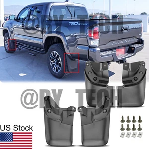 For Toyota Tacoma 2016-2023 W/Fender Flares Splash Guards Mud Flaps Mudguards 4x - Picture 1 of 15