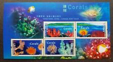 Hong Kong Canada Joint Issue Marine Park Life Corals 2002 Reef Fish (ms) MNH