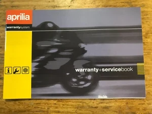 NEW APRILIA WARRENTY + SERVICE BOOK - Picture 1 of 7