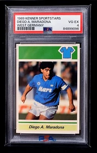 1989 Diego Maradona RARE French/German Kenner Sportstars card - PSA 4 TOT POP 19 - Picture 1 of 2