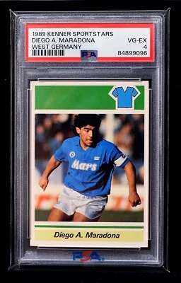 1989 Диего Марадона РЕДКАЯ французский/немецкий Kenner Sportstars карта - PSA 4 TOT POP 19 - Изображение 1 из 2