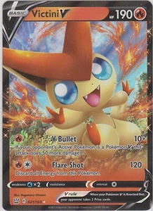 Pokemon TCG SS Battle Styles 021/163 Victini V Holographic Rare Card - Picture 1 of 1