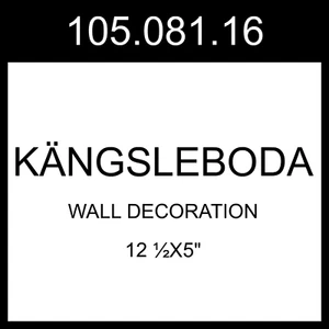 IKEA KANGSLEBODA KÄNGSLEBODA Wall Decoration White 12 ½x5" 105.081.16 - Picture 1 of 4