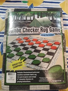 Jumbo Checker Rug Game - New - Picture 1 of 2
