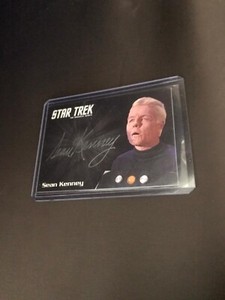 STAR TREK ORIGINAL SERIES 50TH ANNIVERSARY SEAN KENNEY SILVER AUTOGRAPH