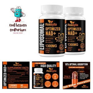 1300 MG Liposomal NAD+ Supplement | Highest Absorption | Purest NAD Supplemet... - Picture 1 of 9
