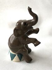 Hagen Renaker Circus ELEPHANT Pedestal Trunk Up Vintage Miniature Figure