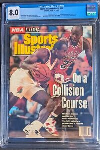 Michael Jordan, Sports Illustrated CGC 8.0 Newstand 5/11/1992 New Slab