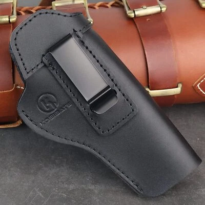 Carry Leather Gun Holster For 1911 MODELS Kimber Para Colt Taurus Brown Black - Image 1 of 4