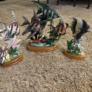 Vintage Marine Life Figurines Lot Of 3 By Continental Creations Inc - Picture 1 of 9