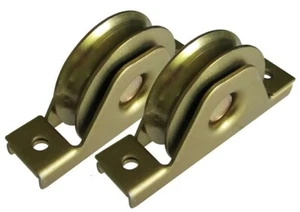 Sliding Gate Wheels, Set of 2 x 90mm U Groove Bearing Rollers * 3 YEAR WARRANTY* - Picture 1 of 3