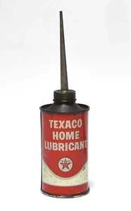 VINTAGE TEXACO HOME LUBRICANT OIL CAN - Picture 1 of 5