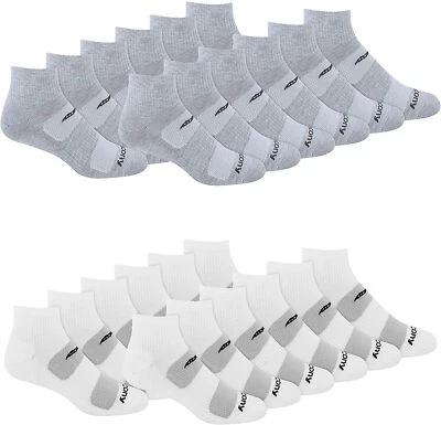 Calcetines de cuarto de rendimiento Saucony de malla ventiladores ajuste cómodo para hombre Foto 1 de 2