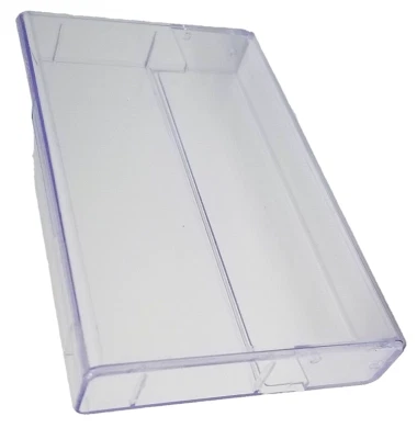 No Posts Cassette Tape Cases (5) Small Clear Plastic Storage Box - Image 1 of 4