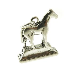 925 Sterling Silver Horse Trophy Charm Made in USA - Picture 1 of 3