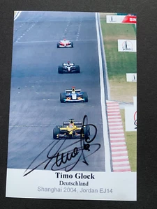TIMO GLOCK Formel-1-Fahrer signed Foto 9,5x14 Autogramm - Picture 1 of 1