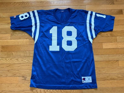 Camiseta deportiva vintage de los 90 campeón Indianapolis Colts Peyton Manning #18 para hombre talla 44 L Foto 1 de 4