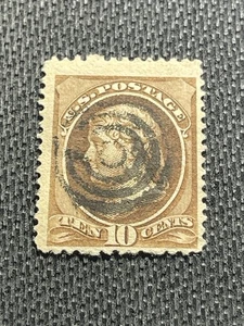 Antique 1870 US Stamp Scott #150 Thomas Jefferson VF Used with Bullseye Cancel - Photo 1/5