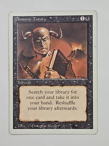 Demonic Tutor - Revised Edition (3ED) English MTG MP Uncommon - Picture 1 of 10