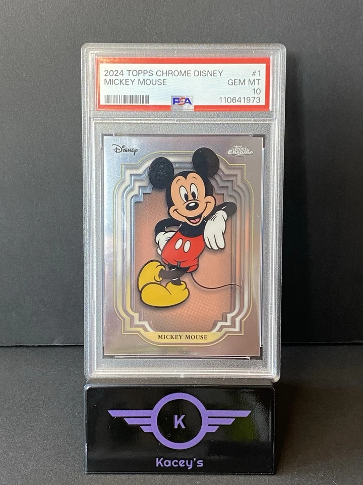 2024 Topps Chrome Disney PSA 10 Mickey Mouse #1 Gem Mint - Image 1 of 1