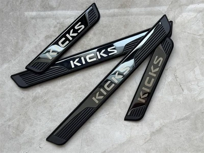 For Nissan kicks SUV Black Steel Door Sill Plate Protector Cover Accessories NEW - Image 1 of 4