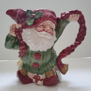 VINTAGE 1989 FITZ & FLOYD KERAMIK KRUG ALTE WELT WEIHNACHTSELFE 1,5 QUART - Bild 1 von 10