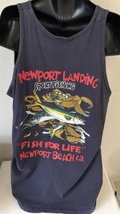 Newport Landing Sport Angeln FISH FOR LIFE Newport Beach CA Muskel Fitness Tank 2XL - Bild 1 von 15