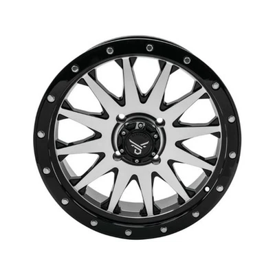 Rueda de vagón QUADBOSS 18x7, 4/156, 4+3, negra/mecanizada RT-GW106187156BMA Foto 1 de 3