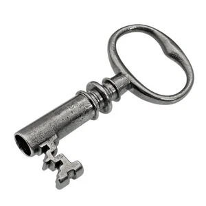 LARGE BORE Antique Key 2" - 6mm Bore Size - Vintage Key Intricate - ref.k984 - Picture 1 of 7