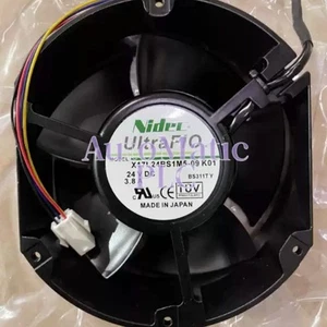 1PC new For Nidec X17L24BS1M5-09 K01 24V DC 3.8A Cabinet Inverter Cooling Fan - Afbeelding 1 van 2