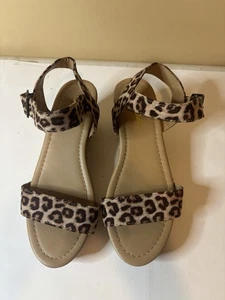 Sandalias SODA Cheetah Estampado Leopardo Punta Abierta Talla 3M Juveniles - Imagen 1 de 6