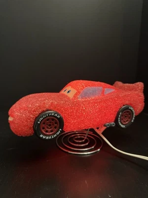 Disney Cars Night Light Lamp Lightning McQueen Popcorn Texture Kids Room - Image 1 of 4