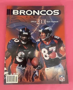 Vintage Denver Broncos 2001 Jahrbuch Terrell Davis Griese Nalen Lik Neu - Bild 1 von 3