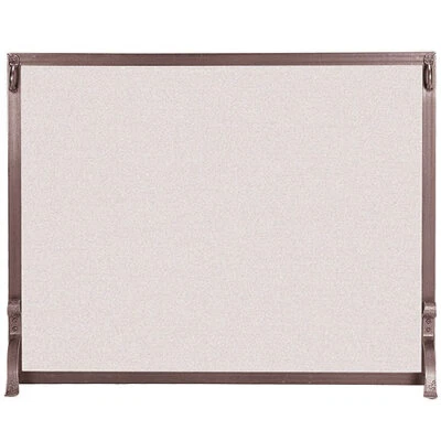 Pantalla de chimenea de hierro forjado Pilgrim - Bronce bruñido 39" x 31" Foto 1 de 2