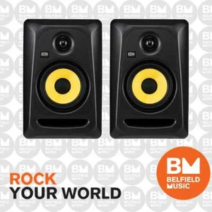 2 x KRK Classic 5 Studio Monitor Pack w/ Leads & Iso Pads - Brand New - Picture 1 of 2