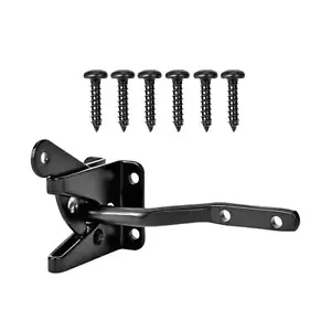 Carbon Steel Fence Gate Latch Self Locking Spring Loaded for Garden Backyard - Picture 1 of 7