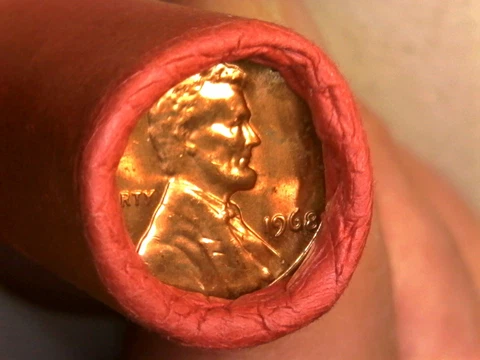 1968 P-  Lincoln Memorial Cent-1 Roll OBW-Original Bank Wrapped -BU/Uncirculated Cover