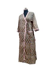 New woman Block Print Kimono Dress, AAA Quality Fabric woman New Pertain Dress,