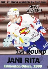 1999-00 Finnish Cardset Most Wanted #5 Jani Rita