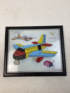 Vintage 1962 Child Guidance Toy Jet Puzzle