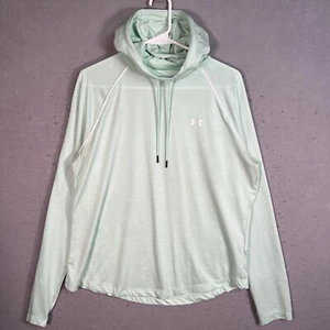 Under Armour Pullover Shirt Youth XL Green Hoodie Long Sleeve Loose Fit Athletic - Picture 1 of 9