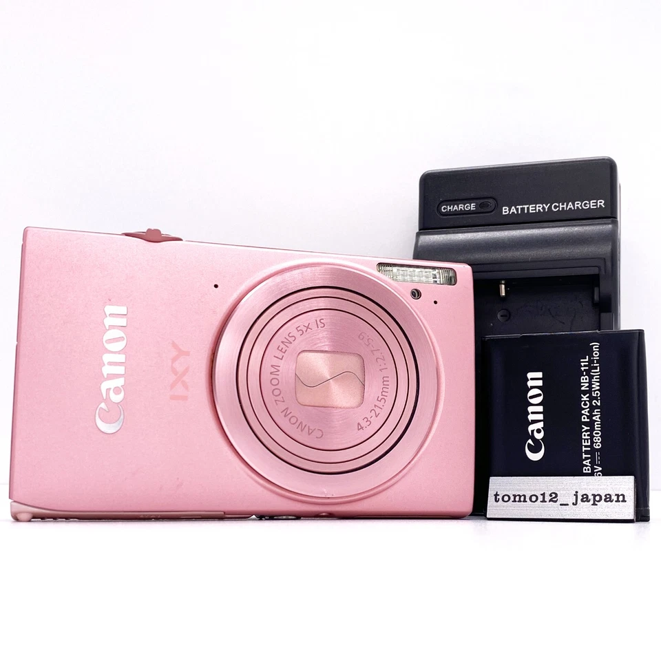 Canon IXY 420F Pink PowerShot ELPH 320 HS IXUS 240 HS 16.1MP 5x Zoom From Japan - Image 1 of 4