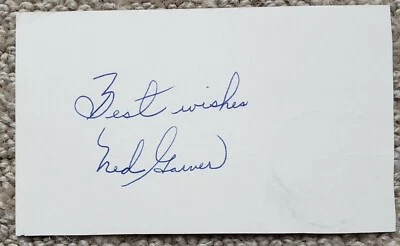 Ned Garver signed autographed 3 x 5 postcard MLB 1948-1961 (d.2017) Browns GPC - Image 1 of 4