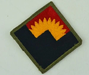 PARCHE OCCIDENTAL COMANDO DEFENSA EJÉRCITO EE. UU. original Segunda Guerra Mundial borde corte espalda verde - Imagen 1 de 2
