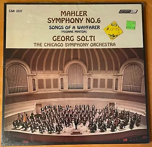 SOLTI / Mahler Symphony 6 UK London CSA 2227 FFRR STEREO 1970 BOX SET SEALED - Picture 1 of 2