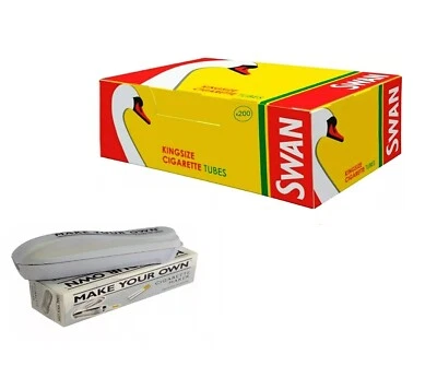 SWAN EMPTY TUBES Tips Filling Machine KING SIZE Make Your Own Cigarette - Image 1 of 4