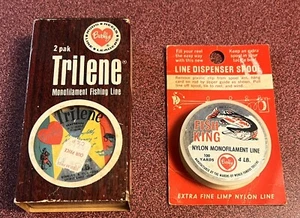 Vintage Berkley 4lb Nylon Mono Fish King + 2 Pack Trilene 8lb Fishing Line - Picture 1 of 8